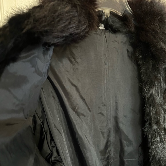 Vintage Rabbit Fur Black Short Women’s Coat - Picture 7 of 7